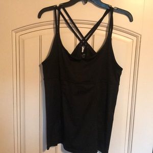 Black workout tank